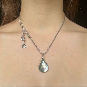 BRIGHTON - Silver Plate Twirl Necklace